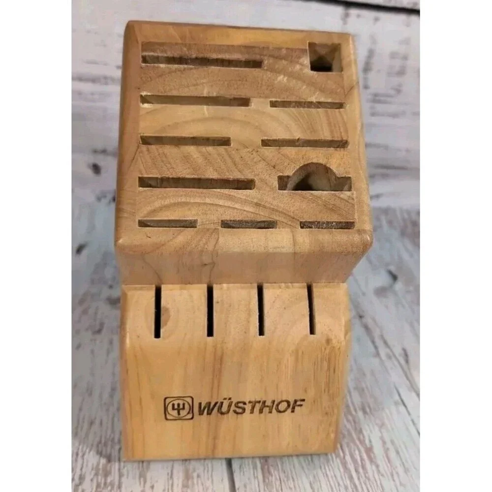Wusthof 15 Slot Wooden Knife Block - Picture 3 of 13